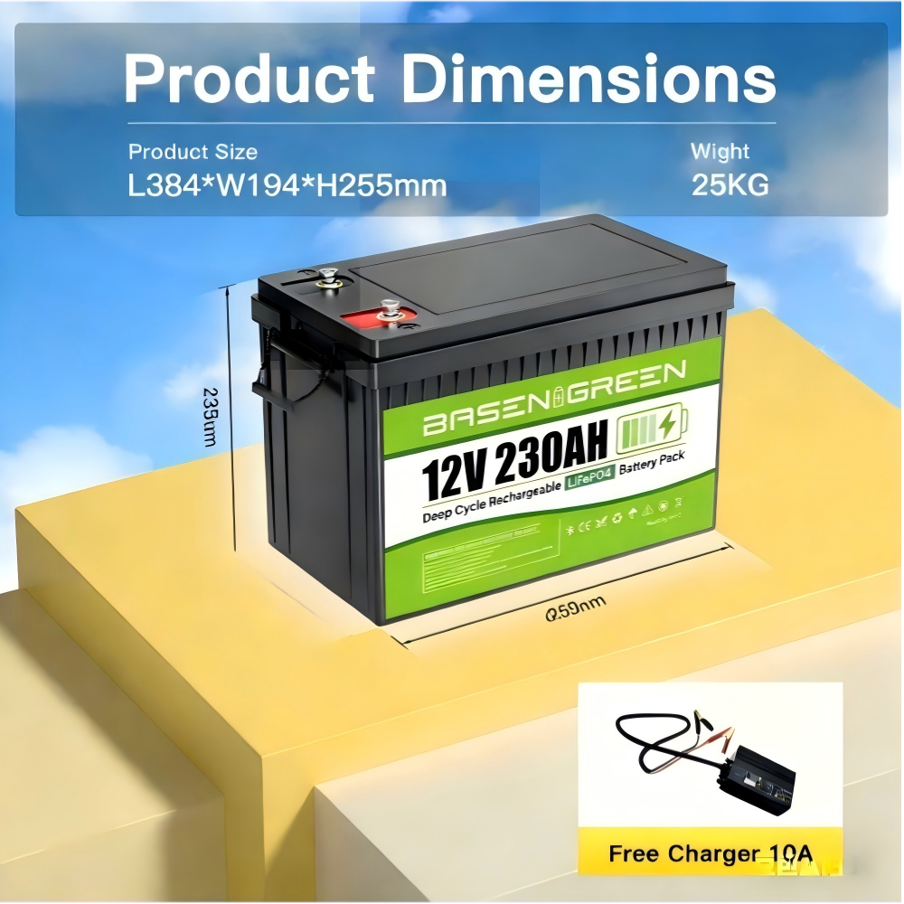 12V 230AH 2944Wh,8000+Deep Cycle Batteries,Batería Lifepo4, LiFePO4 RV Battery with Bluetooth and Low Temp Cut Off, Built in Smart 200A BMS Perfect for Camper, Trailer, Off-Grid and Solar System
