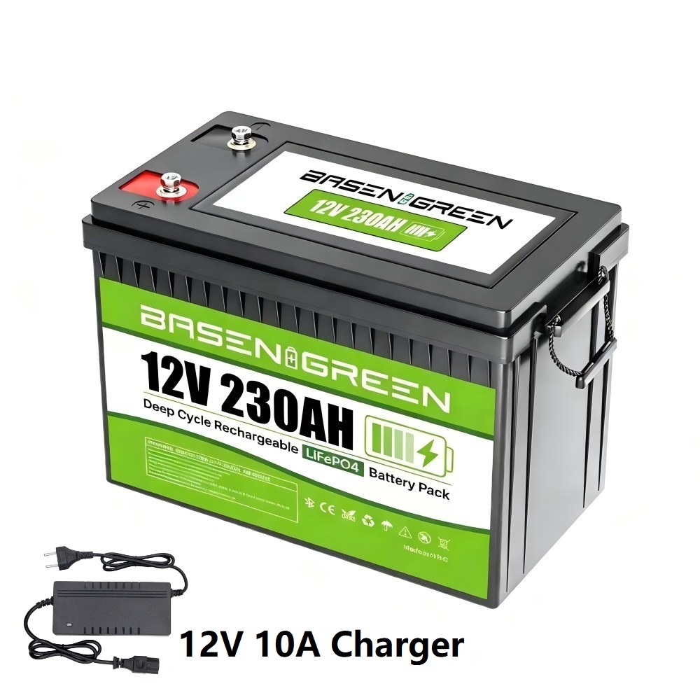 12V 230AH 2944Wh,8000+Deep Cycle Batteries,Batería Lifepo4, LiFePO4 RV Battery with Bluetooth and Low Temp Cut Off, Built in Smart 200A BMS Perfect for Camper, Trailer, Off-Grid and Solar System