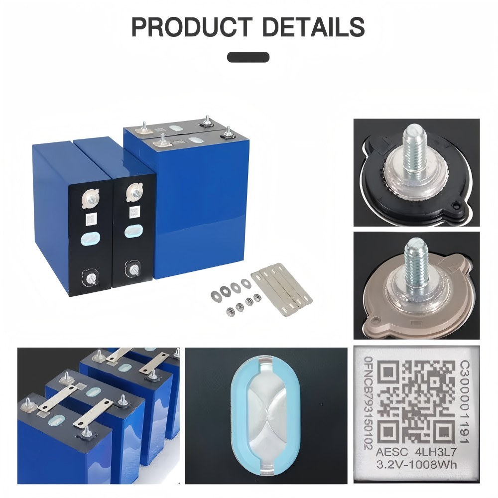 315Ah 3.2V LiFePO4 Cell Grade A Battery 8000+Deep Cycle Lithium Iron Phosphate Rechargeable Battery with QR Code,PV/Home Energy Storage Prismatic Batteries,Replacement Batteries for Solar Systems, Cars, RVs, Boats(4PCS)