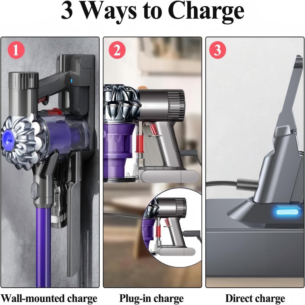 Vacuum Batteries Replacement Battery for Dyson V7 Battery SV11 Compatible with Dyson V7 Animal/Absolute/Fluffy/Motorhead/Trigger/HEPA Li-Ion Battery with Filters