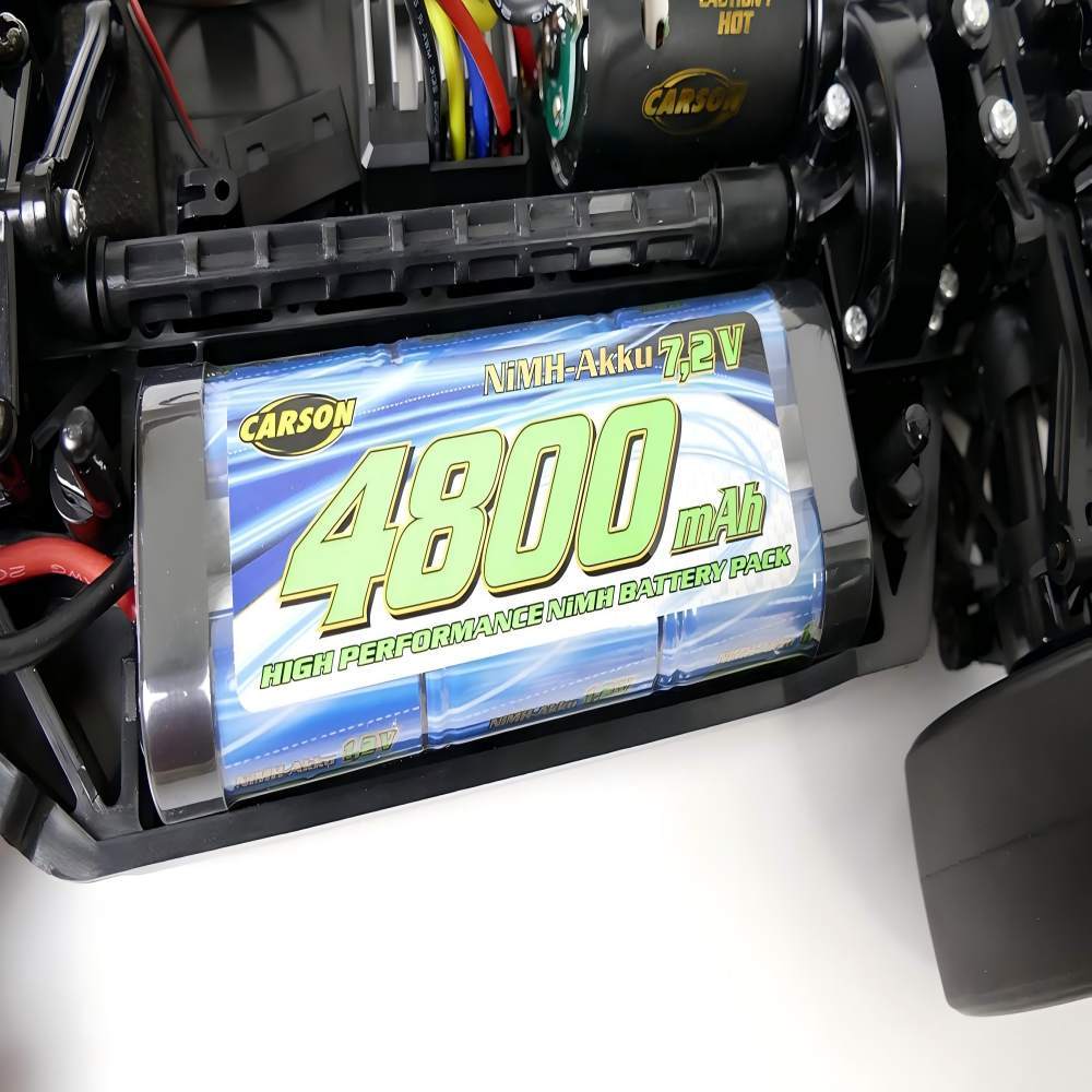 Carson 500608228-7.2 V/4800 mAh NiMH Race Battery TAM, Rechargeable, with Tamiya Plug, Battery Pack for RC Car, Replacement Battery Remote Controlled Vehicle, High Quality, Model Making, Multicoloured