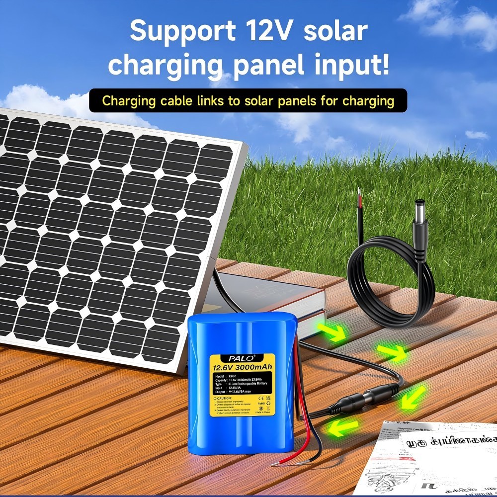 12V 3000mAh lithium-ion battery