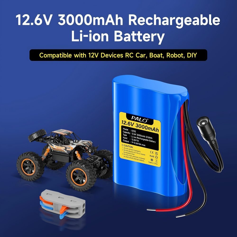 12V 3000mAh lithium-ion battery