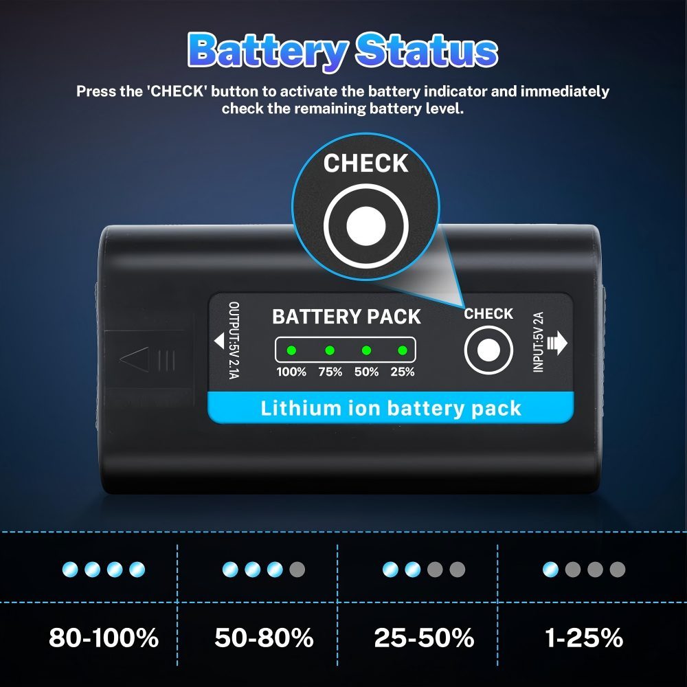10800mAh Replacement Battery for Sony NP-F970 NP-F980 NP-F960 NP-F950 NP-F930 NP-F550 NP-F570 NP-F750 Batteries for Sony Handycams, Field Monitor, Video Light