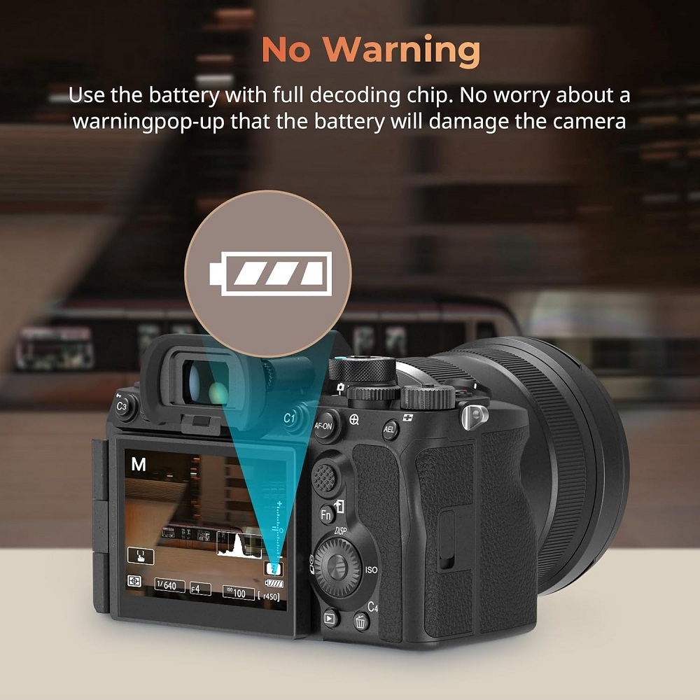 Battery for EN-EL25 1250mAh USB-C Battery Replacement Battery for Nikon Z30 / Z50 / Z50 II/Z fc, 1.75 Hours Fully Charged Rechargeable Camera Battery for Nikon Z50, Z fc, Orange - 4967