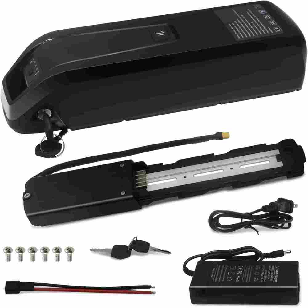Hailong 36V 48V Ebike Battery 10 AH 15 AH 20 Ah Lithium Bicycle Batteries with Charger, 5 Pin Base Plate for 100W-1500W Electric Bicycle Scooter Motor