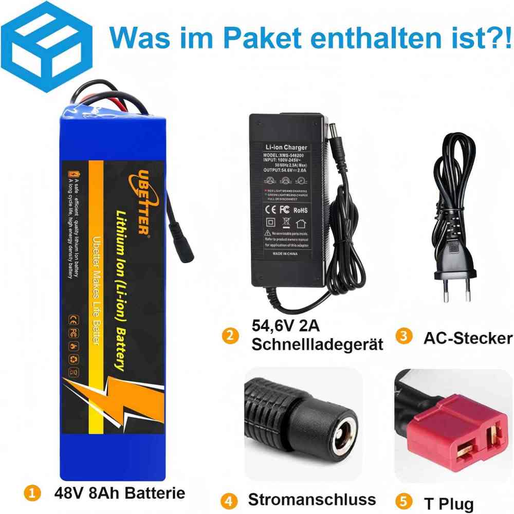 36V 48V Ebike Escooter Battery,Bike Batteries, Electric Bicycle Battery 8AH/10AH/14AH/20Ah with 2A Charger Kit for 0-1400W Electric Bicycle Scooter Motor