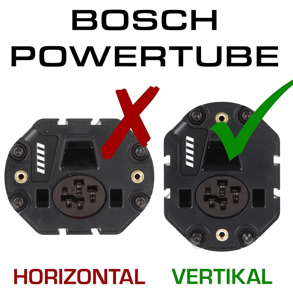 Bosch Power Tube Vertical Dangerous Box and Instructions Integrable Black 500Wh