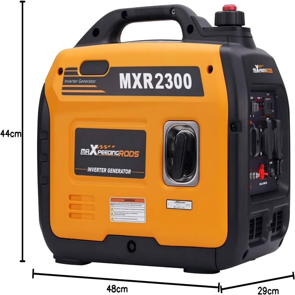 2300 W Inverter Power Generator Super Quiet Portable for Outdoor Camping Motorhome 4 Stroke Lightweight Emergency Generator Petrol for Travel Garage Caravan with USB and 230 V Sockets