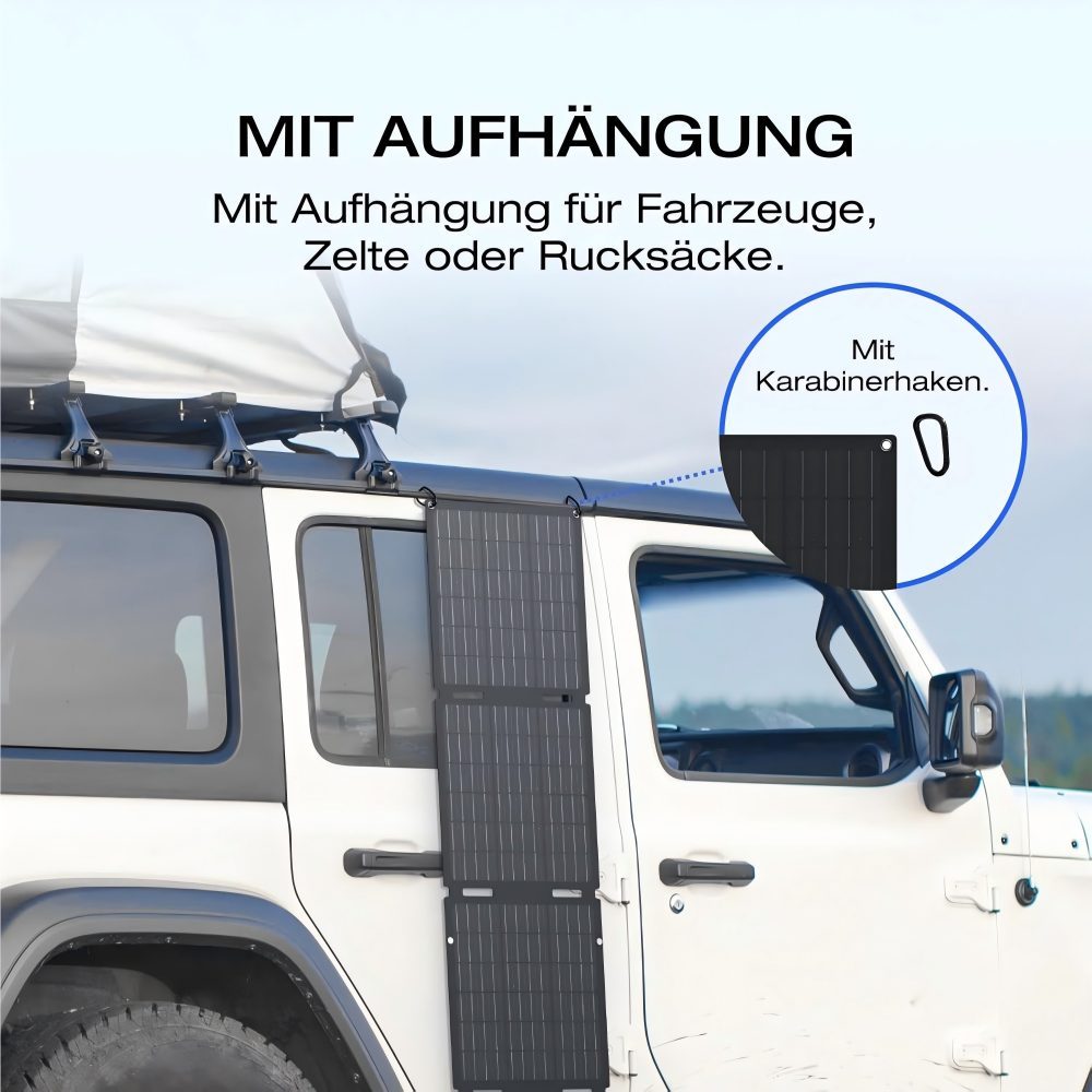 60W Monocrystalline Solar Panels Foldable Solar Module for River 2 Series Portable Power Station, Photovoltaic Module, Solar System for Outdoor Garden Balcony Caravan Camping