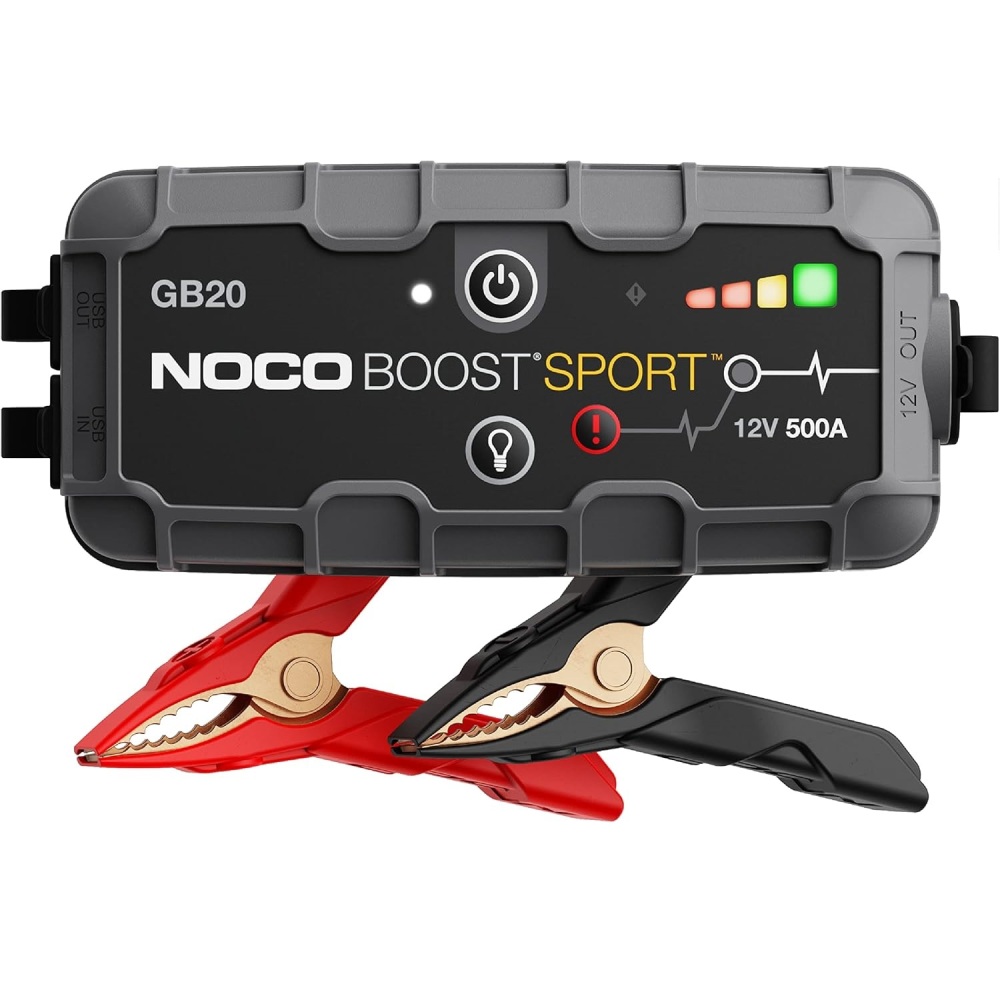 500A UltraSafe Jump Starter – 12V Lithium Battery Booster Pack, Portable Jump Box, Power Bank & Jumper Cables - for 4.0L Gas Engines