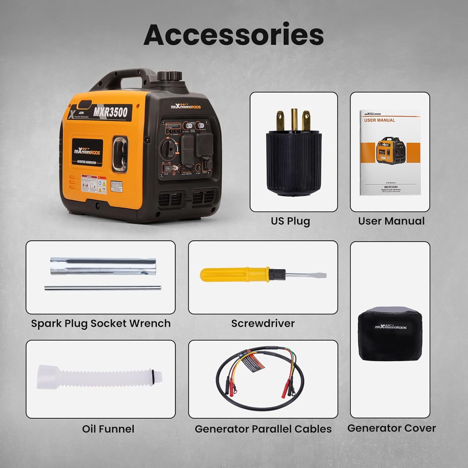 3300 Watt Portable Inverter Outdoor Generators Gas Powered for Home Backup Power
