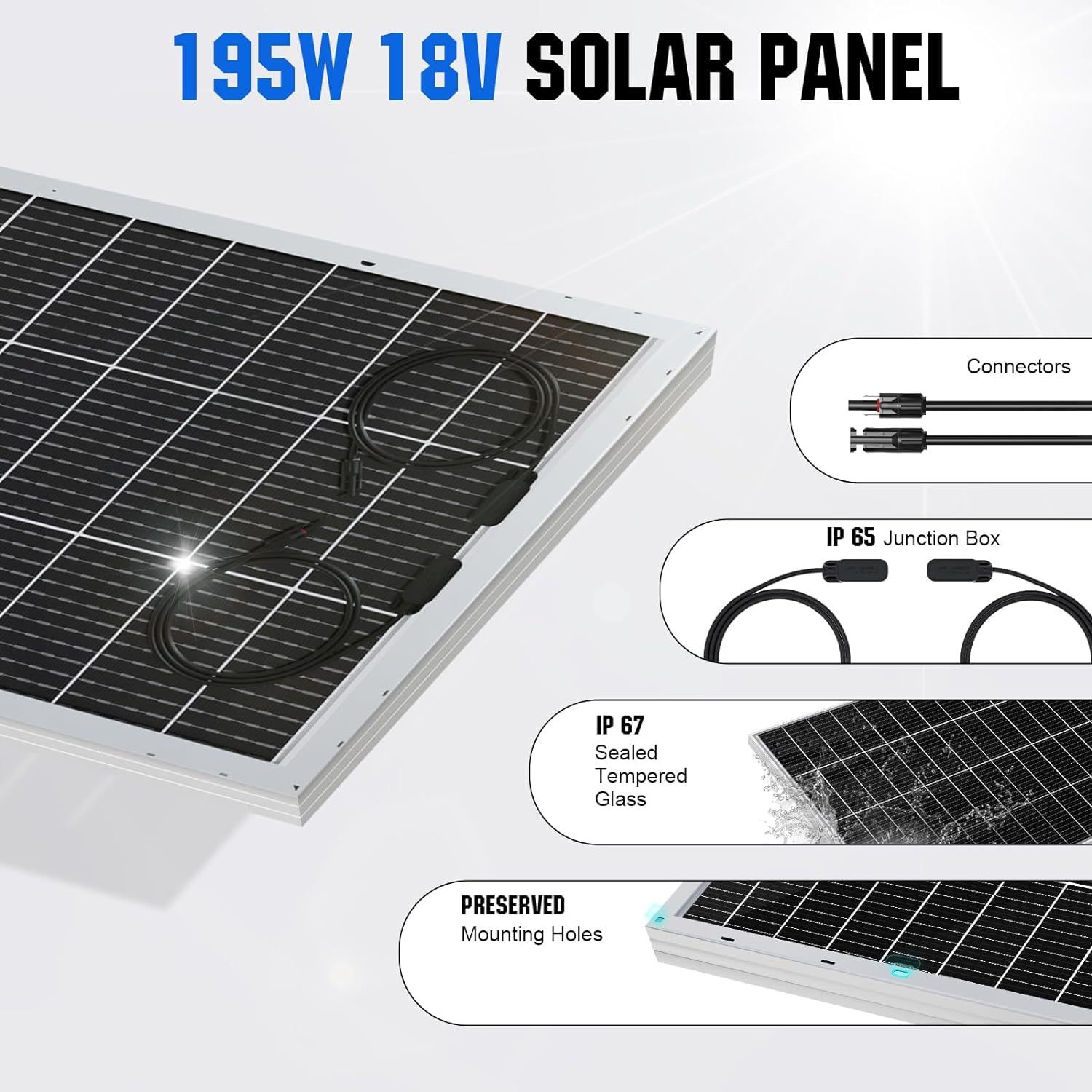 24V 4.68 kWh Solar System Complete Set for Caravans,Motorhomes,Boats