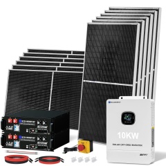 10KW 120V/240V Output 9.36KW Off Grid Solar System Complete Kit for Home