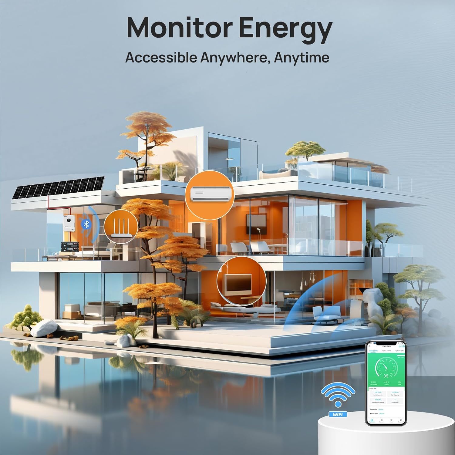 10KW 120V/240V Off Grid Solar System 9.36KWh Home Complete Kit