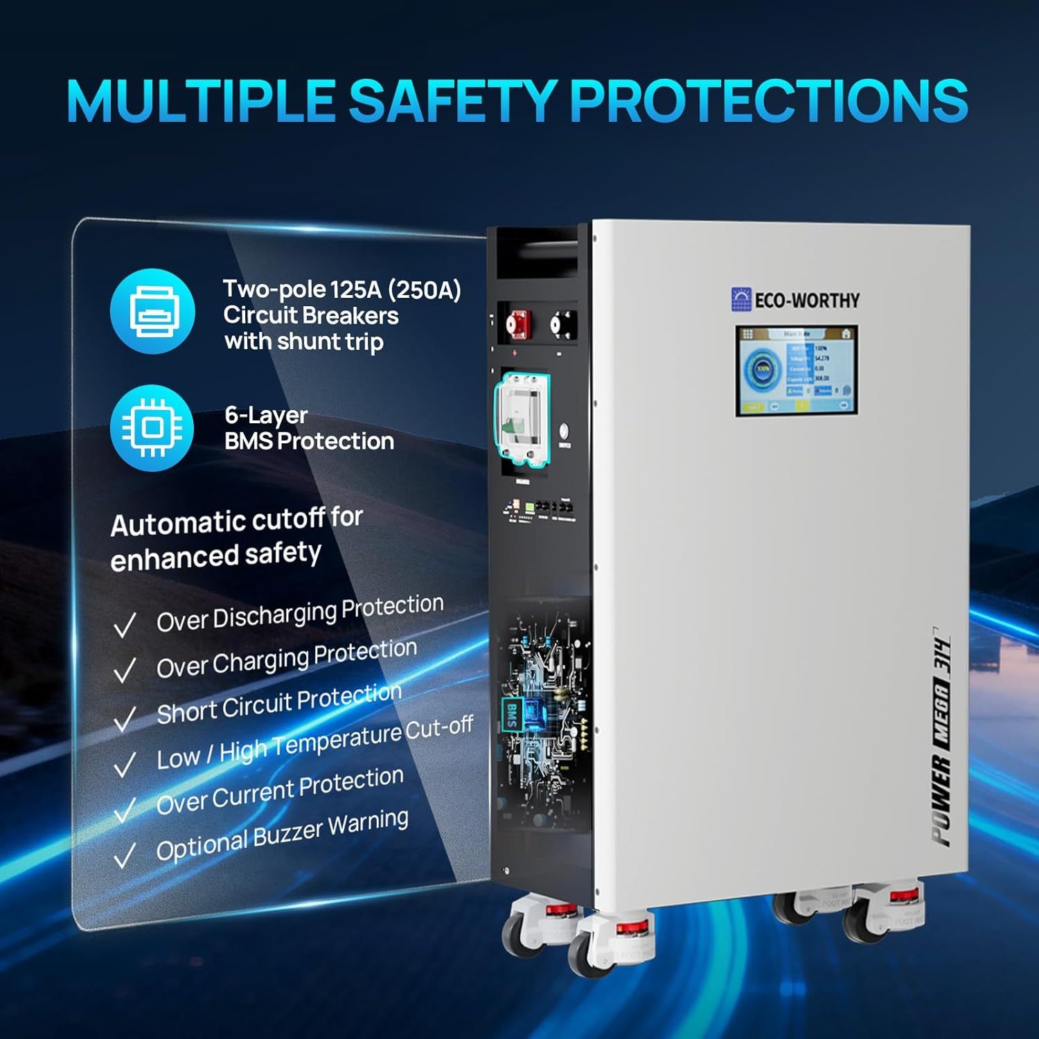 10KW 120V/240V Off-Grid Solar System 16.1kWh Home Complete Kit