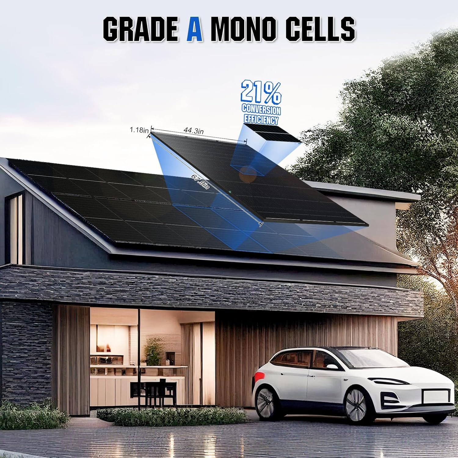 10KW 120V/240V Off-Grid Solar System 16.1kWh Home Complete Kit