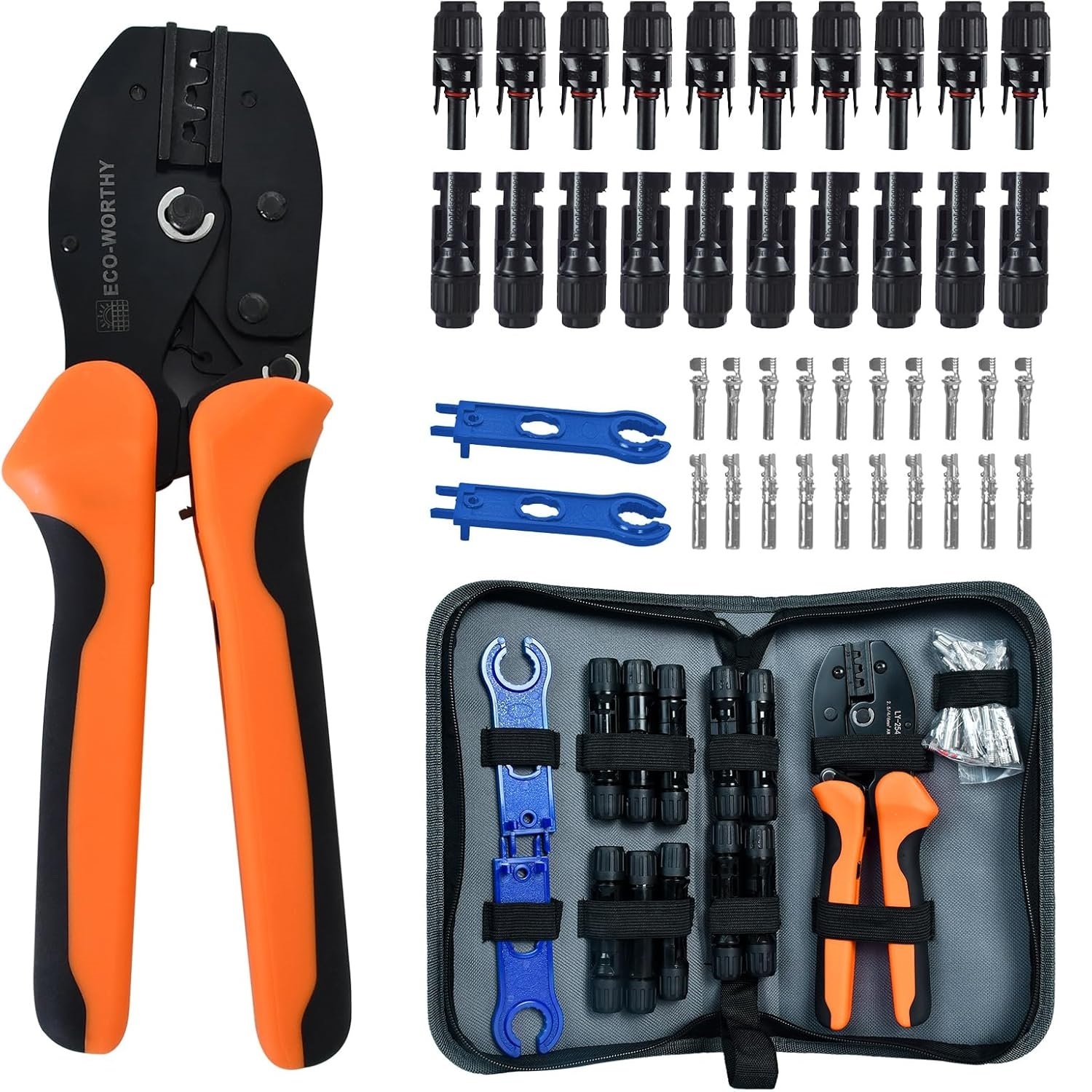 Solar Crimper Tool Kit 13 PCS for Solar Panel Installation