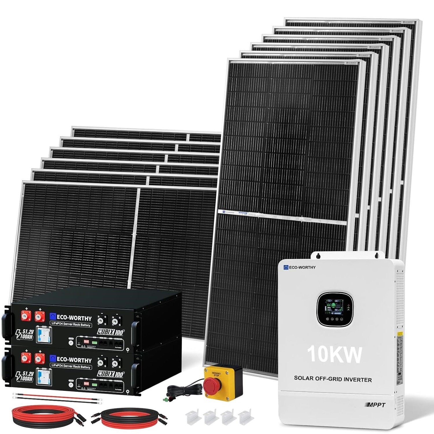 48V 100Ah LiFePO4 Lithium Battery for Solar Energy Storage, Home Backup Power