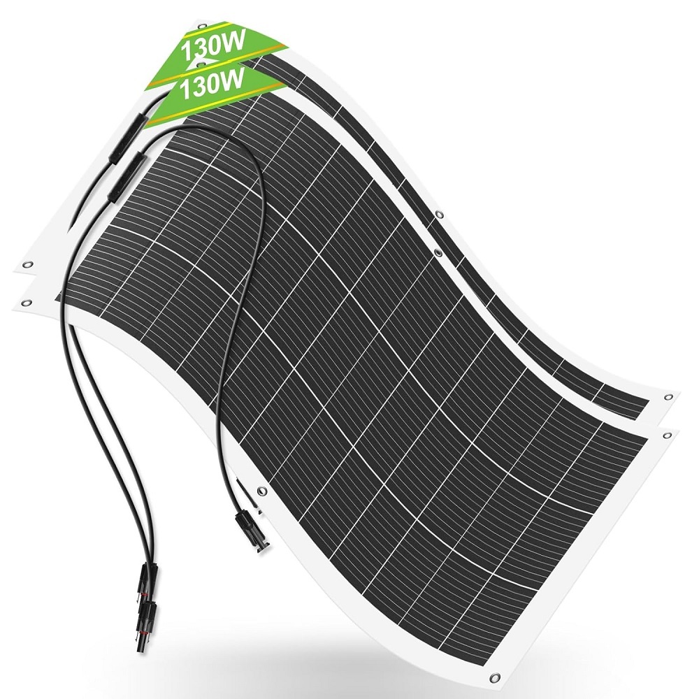 130W Flexible Solar Panel Kit for Golf Cart 48V 60V 72V