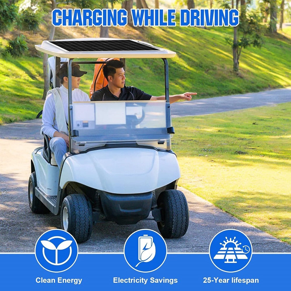 130W Flexible Solar Panel Kit for Golf Cart 48V 60V 72V