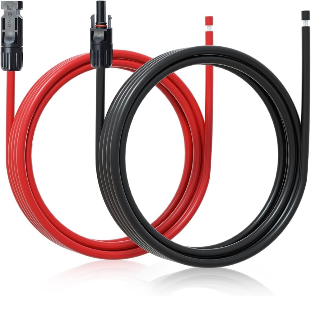 Solar Connectors Y Branch and 10FT 10AWG Solar Extension Cable for Panels