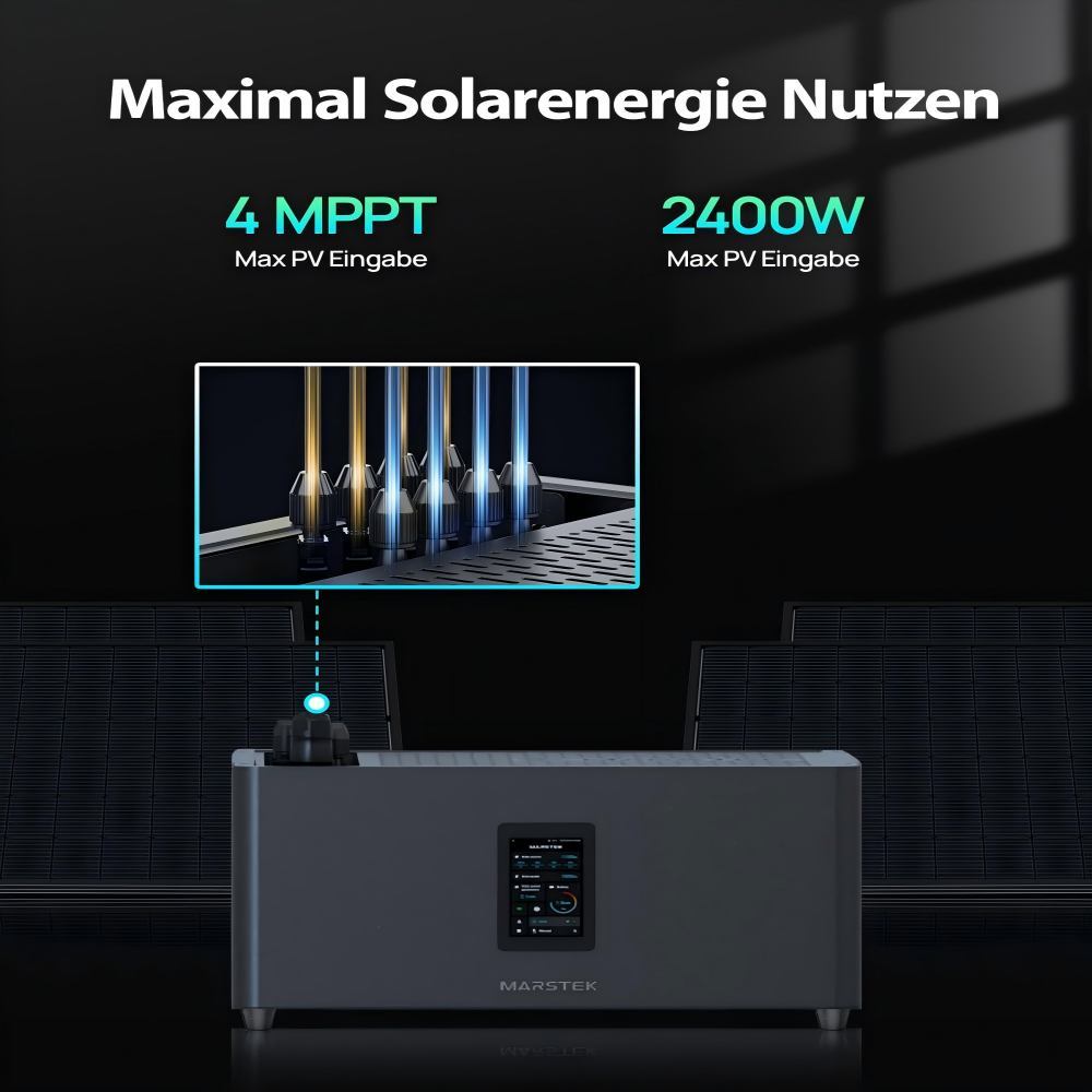 All-in-one Balcony Power Station 5.12kWh 4×430W Panels Plug-and-play