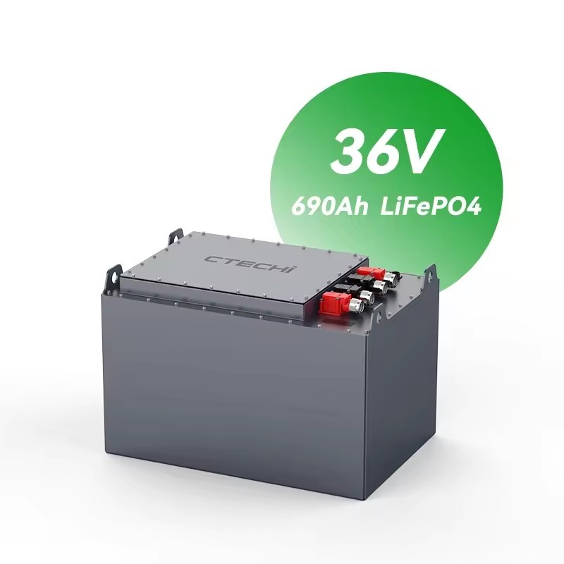 24kWh 36V 690Ah Forklift Battery Power Supply LiFePO4 Lithium Factory Direct