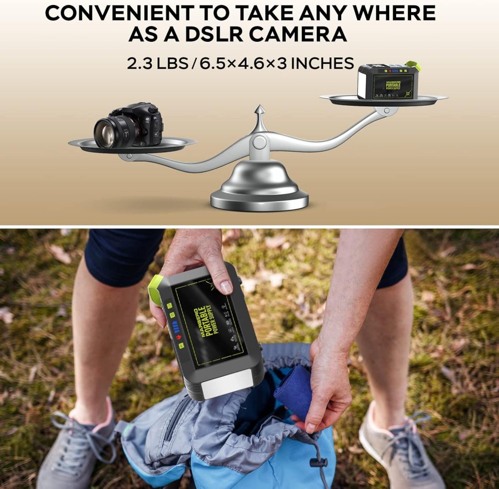 88W Portable Power Station Solar Outdoor Generators Backup Power