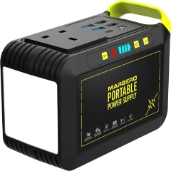 98W 24000mAh AC Plug Portable Power Station Solar Outdoor Generators Backup Power