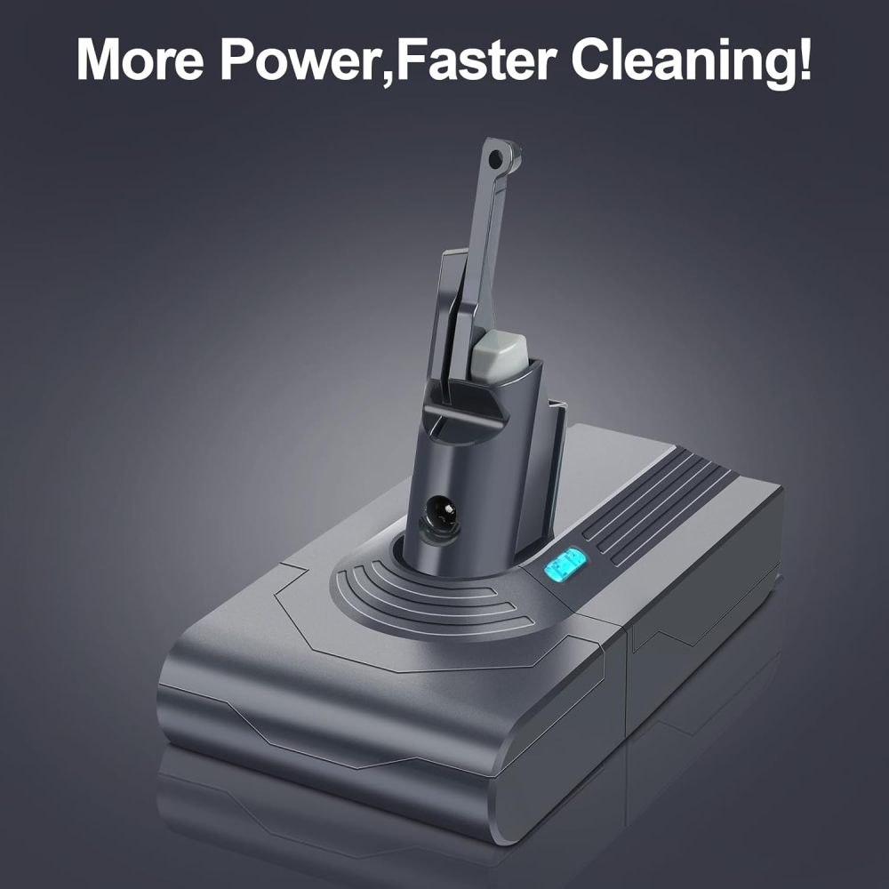 6000mAh Battery for Dyson V8 SV10 Cordless Vacuum with 2 Pre-filters