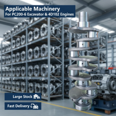 HEHUI Cummins 4D102 4BT Crankshaft 732-31-1100 3929036 3903830 3903827 3905617 Excavator Parts,China Engine ,Cummins 4D102 4BT Crankshaft