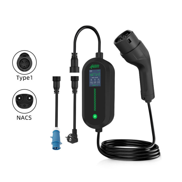 Hongte Mode 2 Portable EV Charger | 3.5kW & 7kW with 2.4” LCD