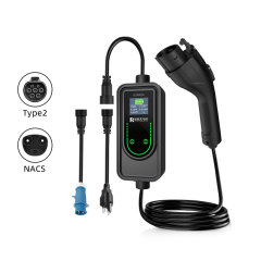 Hongte Mode 2 Portable EV Charger | 3.5kW & 7kW 2-in-1 with LCD