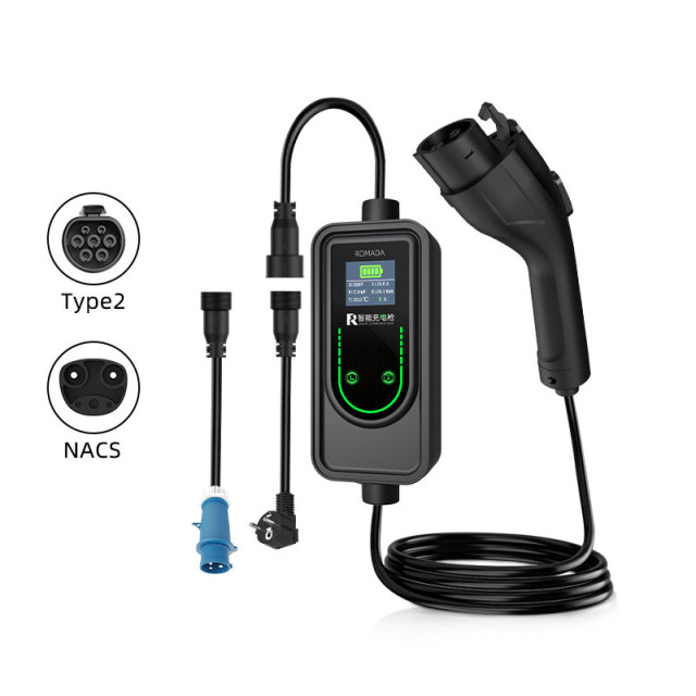 Hongte Mode 2 Portable EV Charger | 3.5kW & 7kW 2-in-1 with LCD