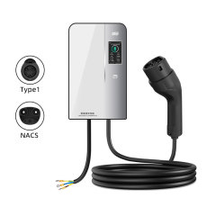 Hongte KQ04-4.3 Mode 3 Smart EV Charger 7kW 11kW 22kW | 4.3” Commercial AC Charging Station