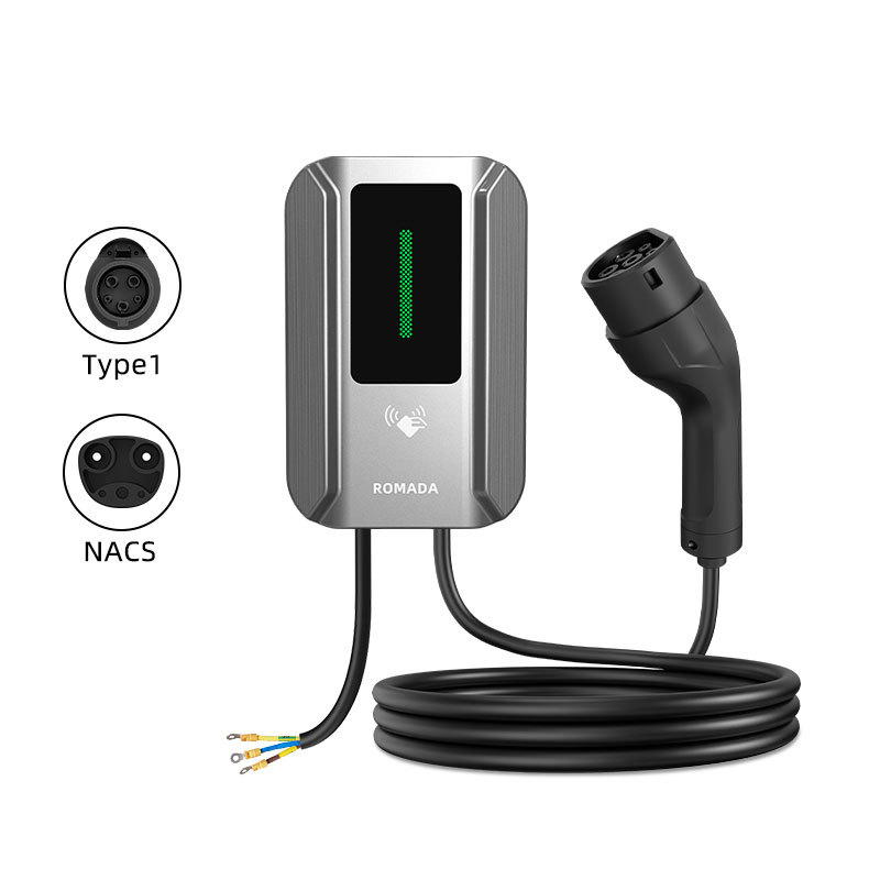 Hongte KQ06 Mode 3 AC EV Charger 7kW 11kW 22kW Smart Wallbox with APP RFID IP66