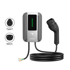 Hongte KQ06 Mode 3 AC EV Charger 7kW 11kW 22kW Smart Wallbox with APP RFID IP66