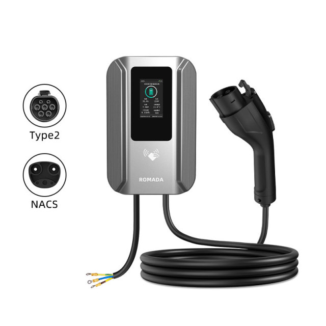 Hongte KQ06-4.3 Smart EV Charger 7kW 11kW 22kW | 4.3” Mode 3 AC Charging Station