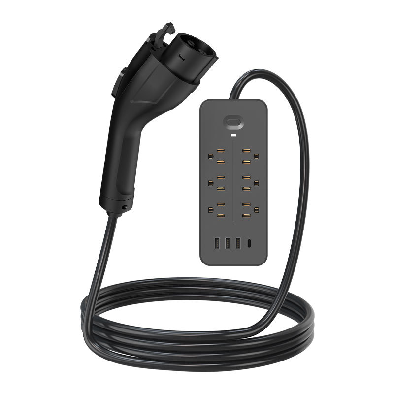 EV Discharge Gun 4000W Portable V2L Adapter EU & US Standard IP55 Outdoor Power