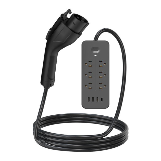 EV Discharge Gun 4000W Portable V2L Adapter EU & US Standard IP55 Outdoor Power