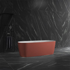 Wholesale Fashion Oval Colorful Freestanding Acrylic Bathtub TW-7606