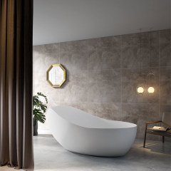 Top Rated White Oval Freestanding Acrylic Bathtub TW-7662