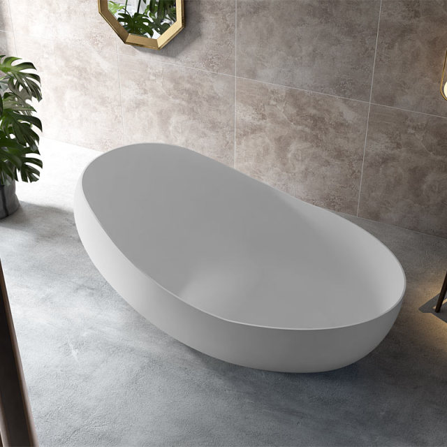Top Rated White Oval Freestanding Acrylic Bathtub TW-7662