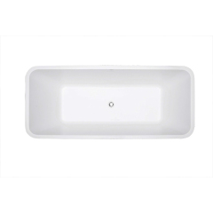 Manufacturer Colorful Rectangle Freestanding Acrylic Bathtub XA-166