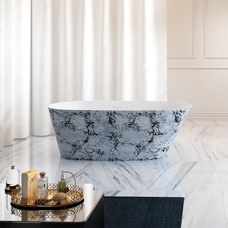 Wholesale High End Quality Oval Freestanding Hotel Acrylic Bathtubs TW-7605S