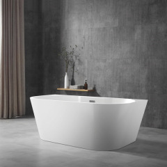 Wholesale High End Quality Oval Back To Wall Freestanding Acrylic Bathtub TW-6691
