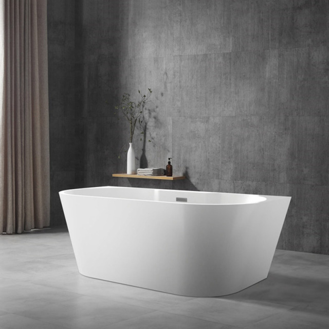 Wholesale High End Quality Oval Back To Wall Freestanding Acrylic Bathtub TW-6691