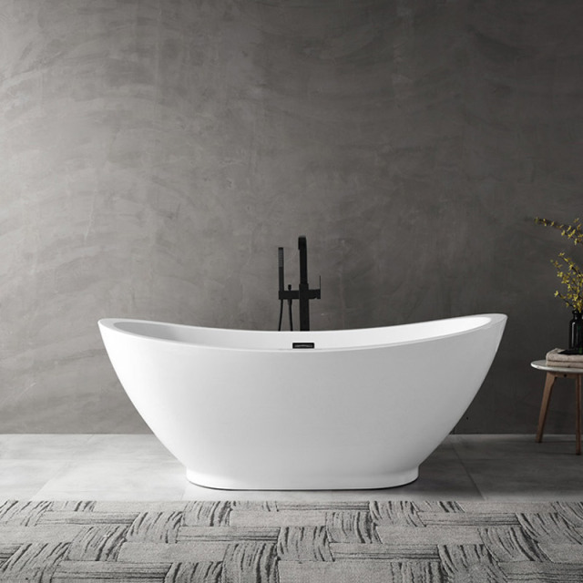 Manufacturer Ingot-Shaped Freestanding Acrylic Bathtub TW-6673