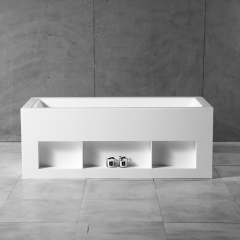 Popular Wholesale Designer Rectangle Freestanding Acrylic Bathtub TW-6695B